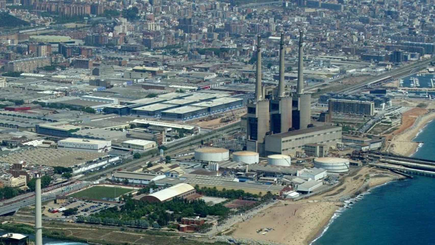 Visa aérea de la planta de residuos de Sant Adrià de Besòs / EF