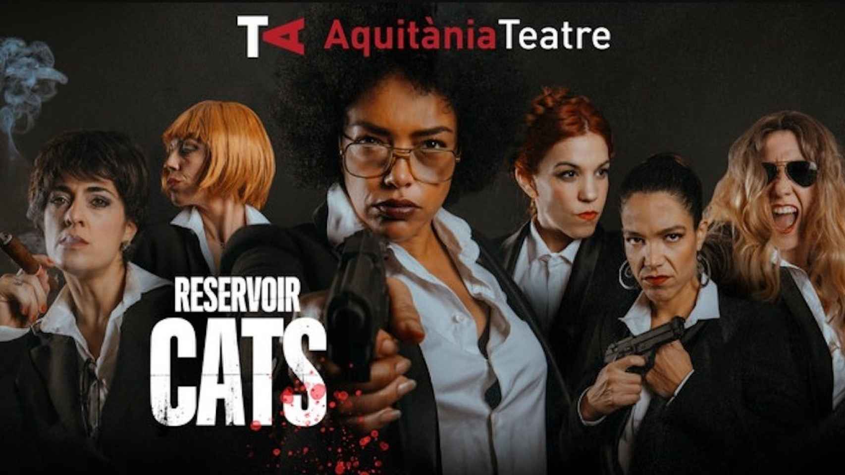 Cartel de la obra 'Reservoir Cats', que se estrenó en el Aquitània Teatre de Barcelona el pasado 16 de enero