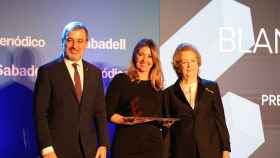 Blanca Sorigué, directora general del Consorci de la Zona Franca de Barcelona, durante la entrega del Premio Equipara