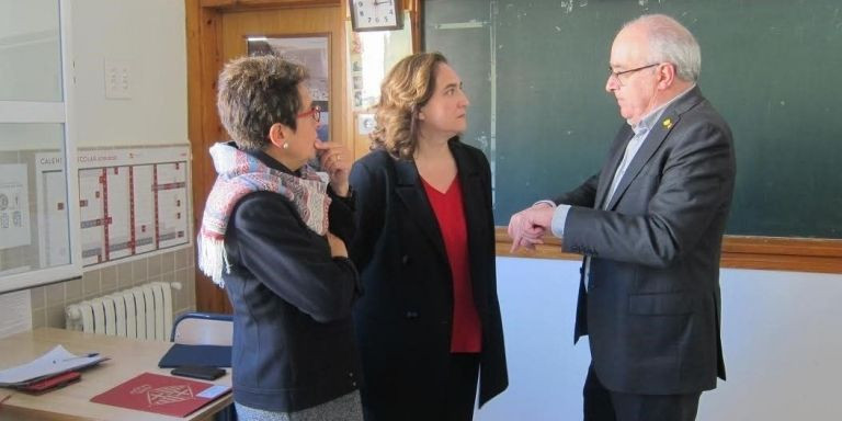 La alcaldesa de Barcelona, Ada Colau y el conseller Josep Bargalló / EP