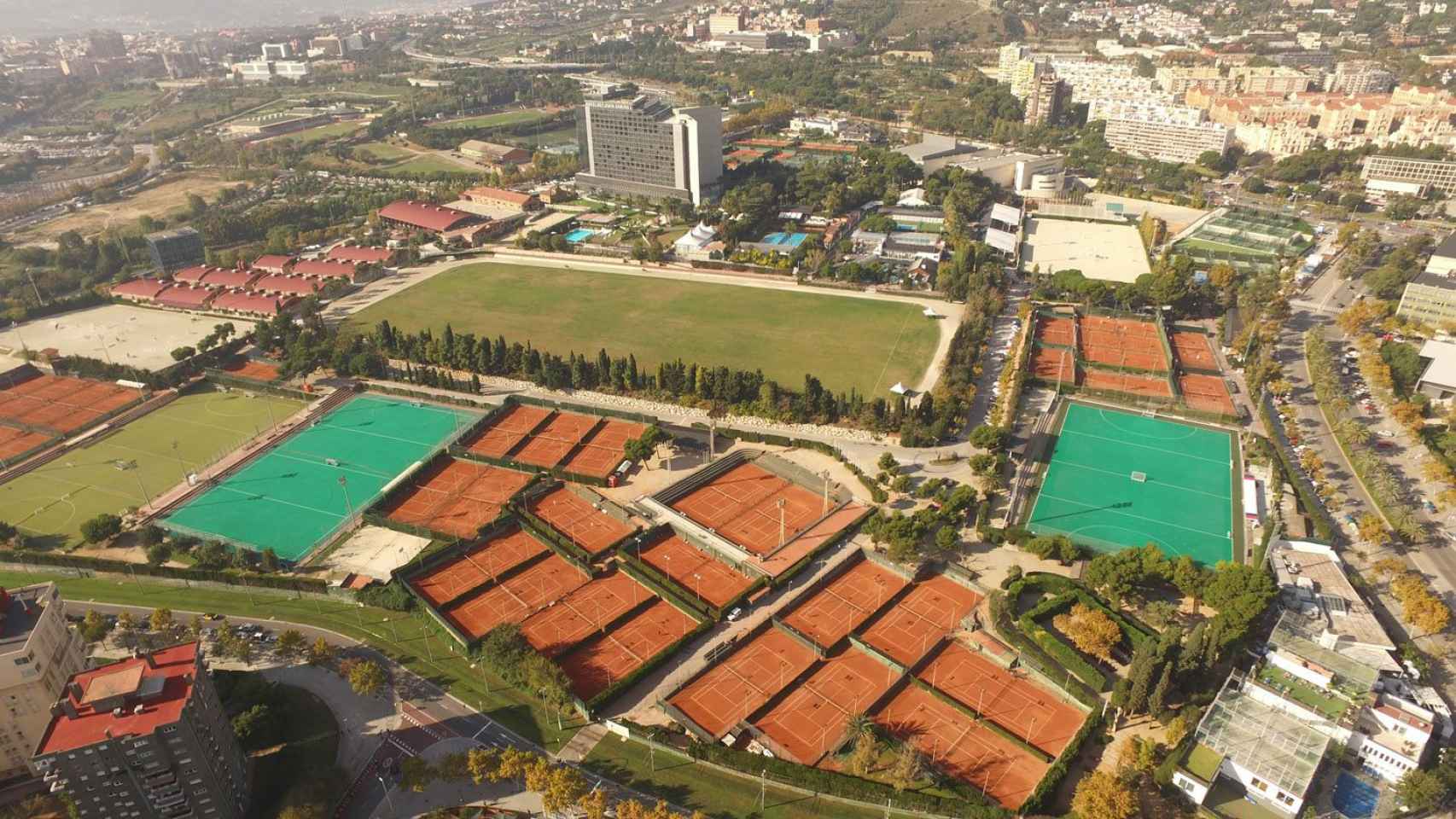 Vista panorámica del Real Club de Polo de Barcelona