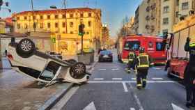 Los accidentes en Barcelona bajan durante los siete primeros meses del año / Foto de archivo de un siniestro