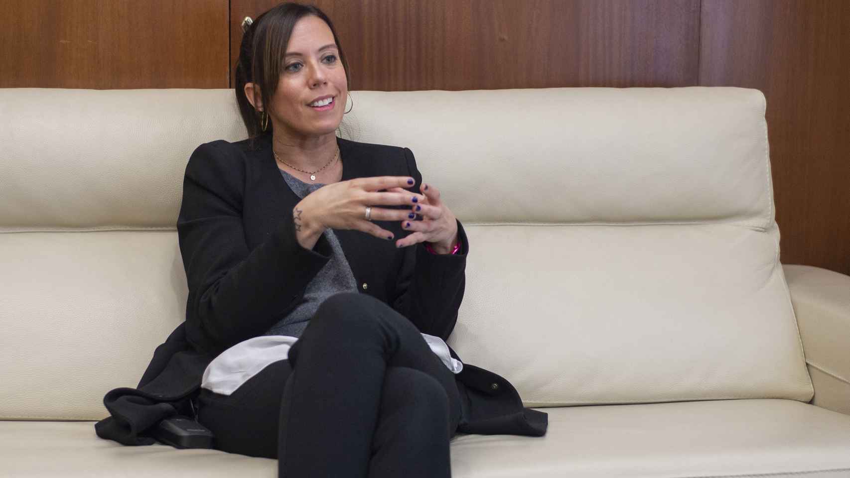 Marta Farrés, alcaldesa de Sabadell, durante una entrevista con Metrópoli / LENA PRIETO