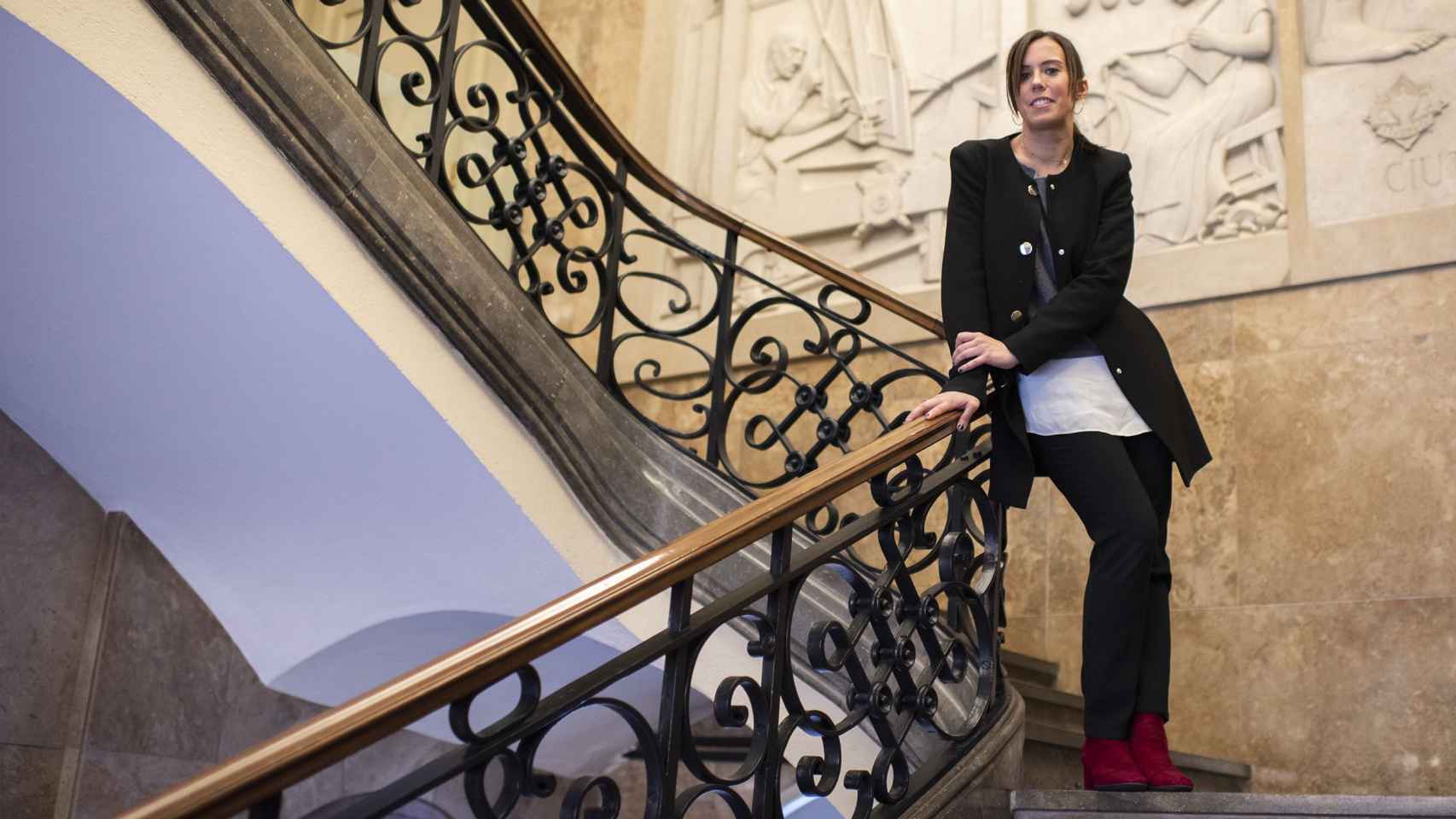 Marta Farrés posa para Metrópoli Abierta en el Ayuntamiento de Sabadell / LENA PRIETO