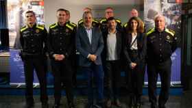 El nuevo organigrama de la Guardia Urbana con Jaume Collboni y Albert Batlle / EUROPA PRESS