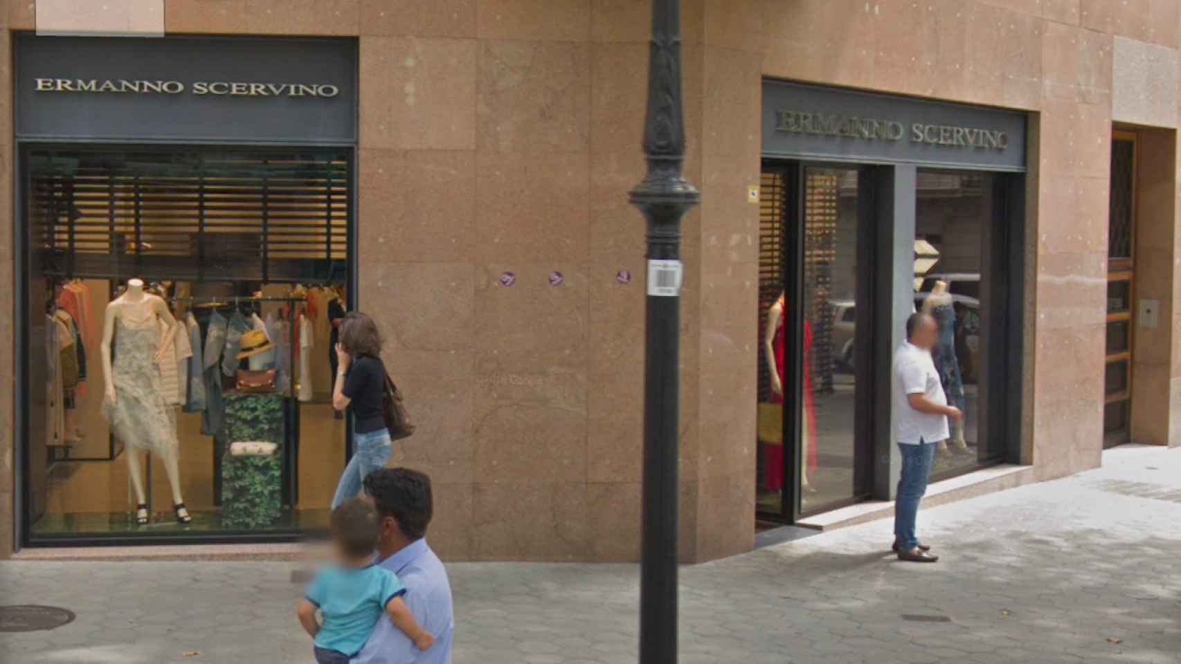 La tienda de Ermanno Scervino, en el paseo de Gràcia, cuando estaba abierta / GOOGLE MAPS