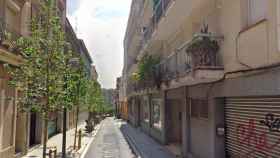 Un tramo de la calle de Maignon, en Gràcia, donde se ha producido el desahucio