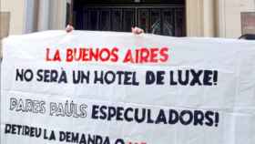 Protesta por la Casa Buenos Aires en Vallvidrera / CDR VALLVIDRERA