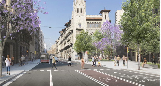 Futuro diseño de la reforma de Via Laietana / AYUNTAMIENTO DE BARCELONA