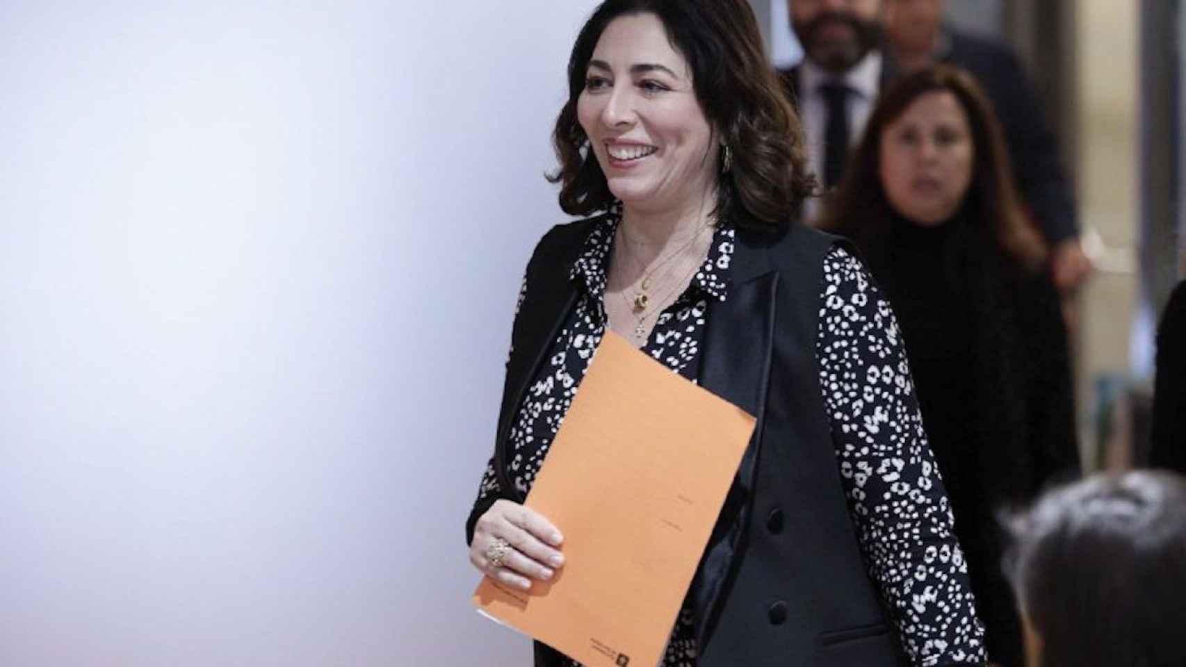 La presidenta de Cs, Luz Guilarte, en el Ayuntamiento de Barcelona