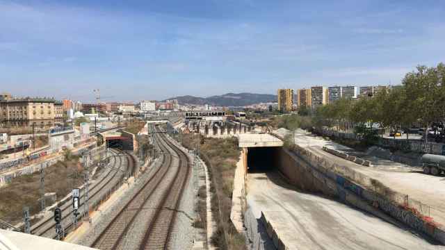 Fotografía de las obras del AVE en La Sagrera en 2019 / AF