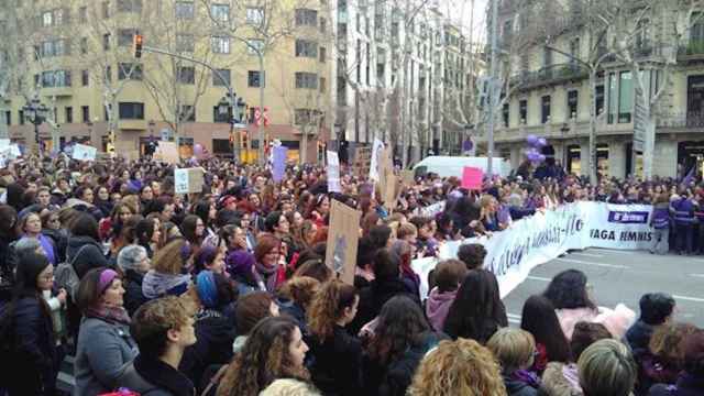 Manifestación feminista en 2018 en Barcelona / EUROPA PRESS