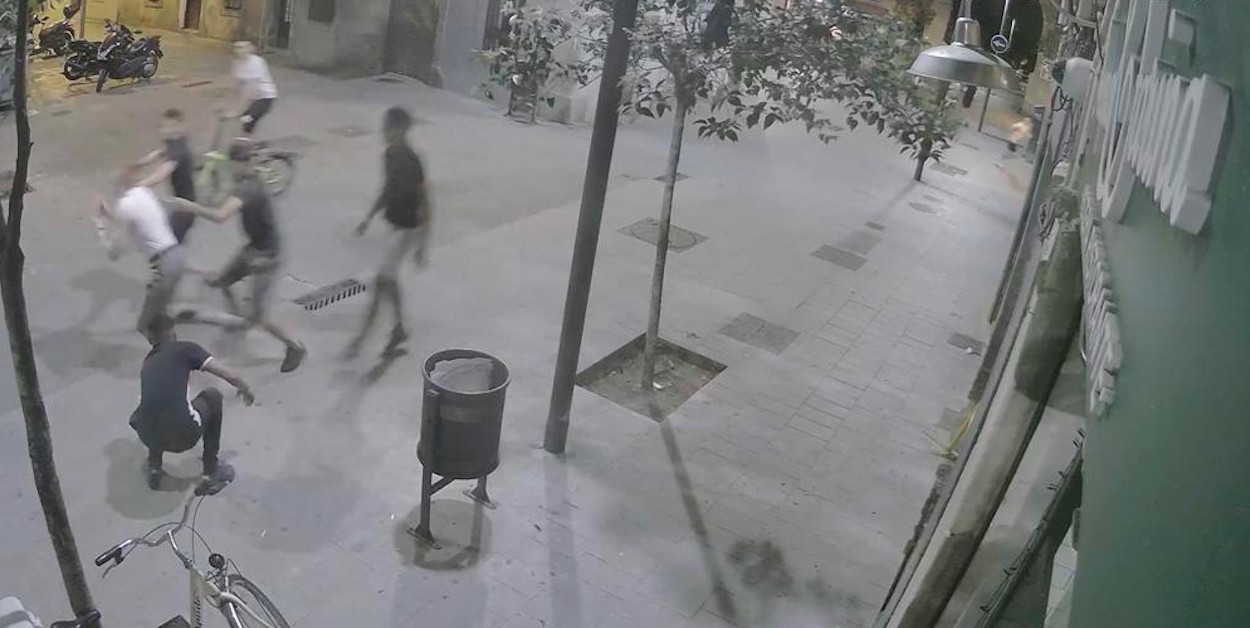 Imagen de archivo de un robo en la Barceloneta