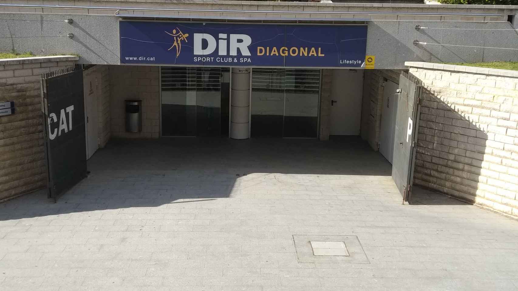 Acceso a Dir Diagonal, en el antiguo campo de Sarrià del Espanyol / JORDI SUBIRANA