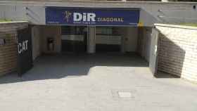 Acceso a Dir Diagonal, en el antiguo campo de Sarrià del Espanyol / JORDI SUBIRANA