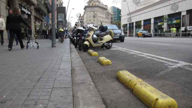 Calle Pelai de Barcelona, situada justo al lado de plaza Catalunya