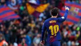 Leo Messi, durante un partido con el FC Barcelona / EFE
