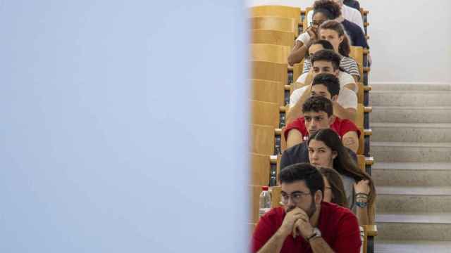 Estudiantes durante la convocatoria de Selectividad / EP