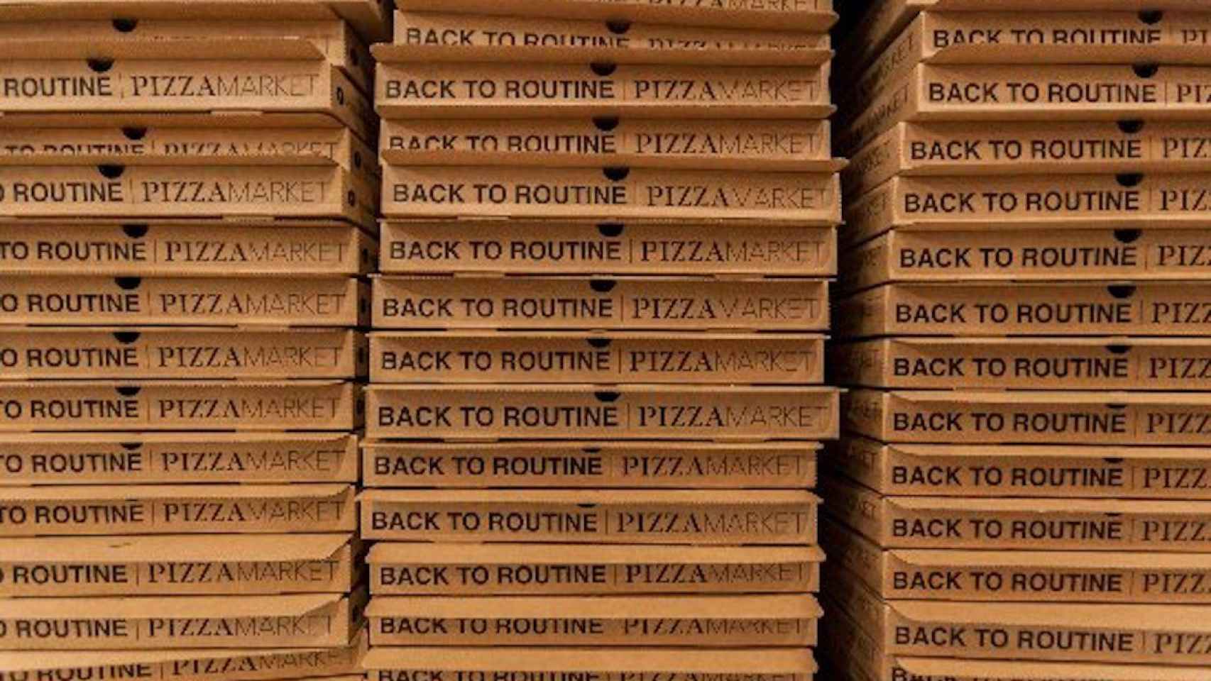 Imagen de unas cajas de pizza de 'delivery' de Pizza Market / TRIPADVISOR