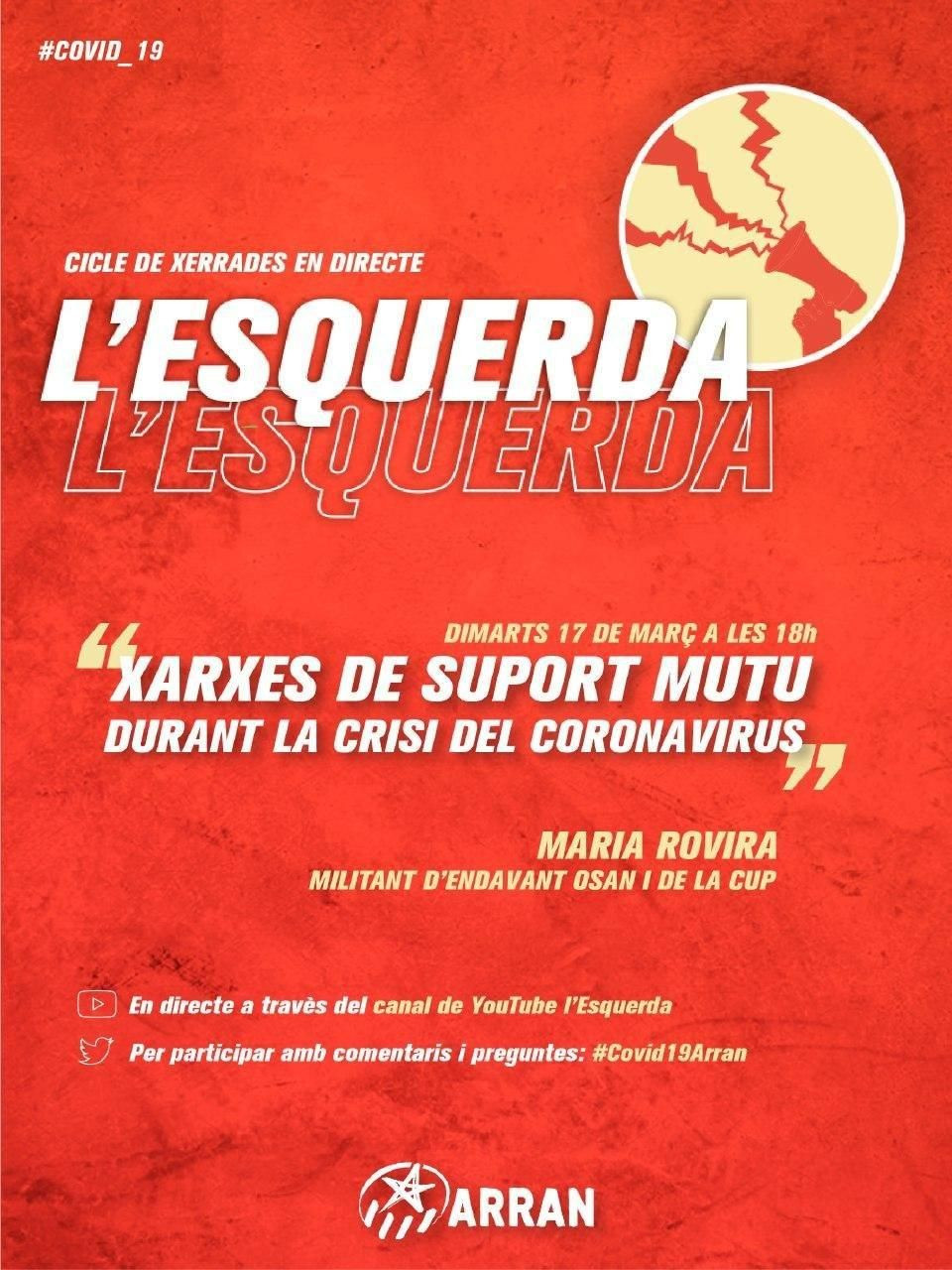Un cartel de la Red de Apoyo Mutuo