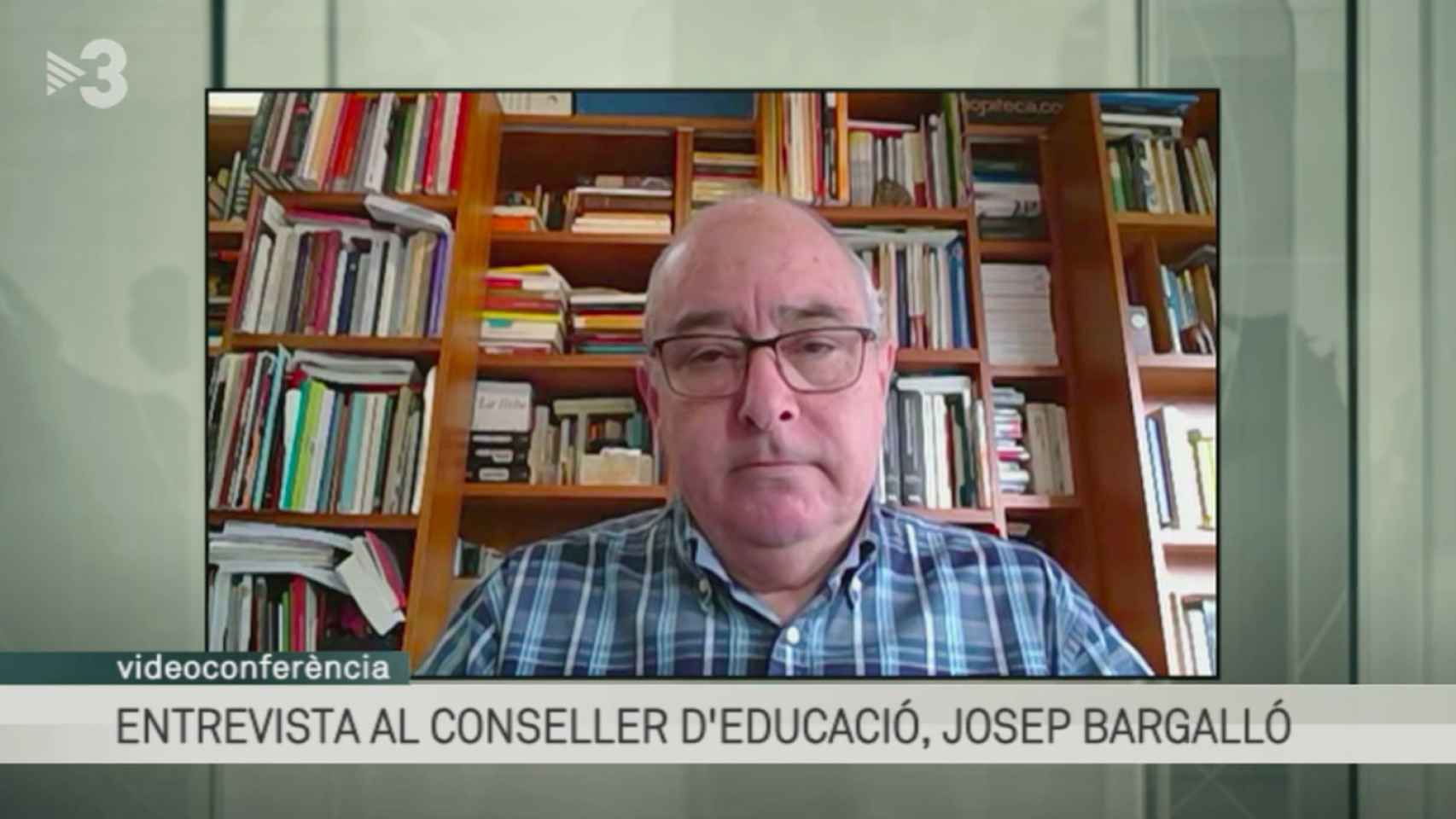 Imagen de la entrevista de Josep Bargalló a TV3 / TELEVISIÓ DE CATALUNYA
