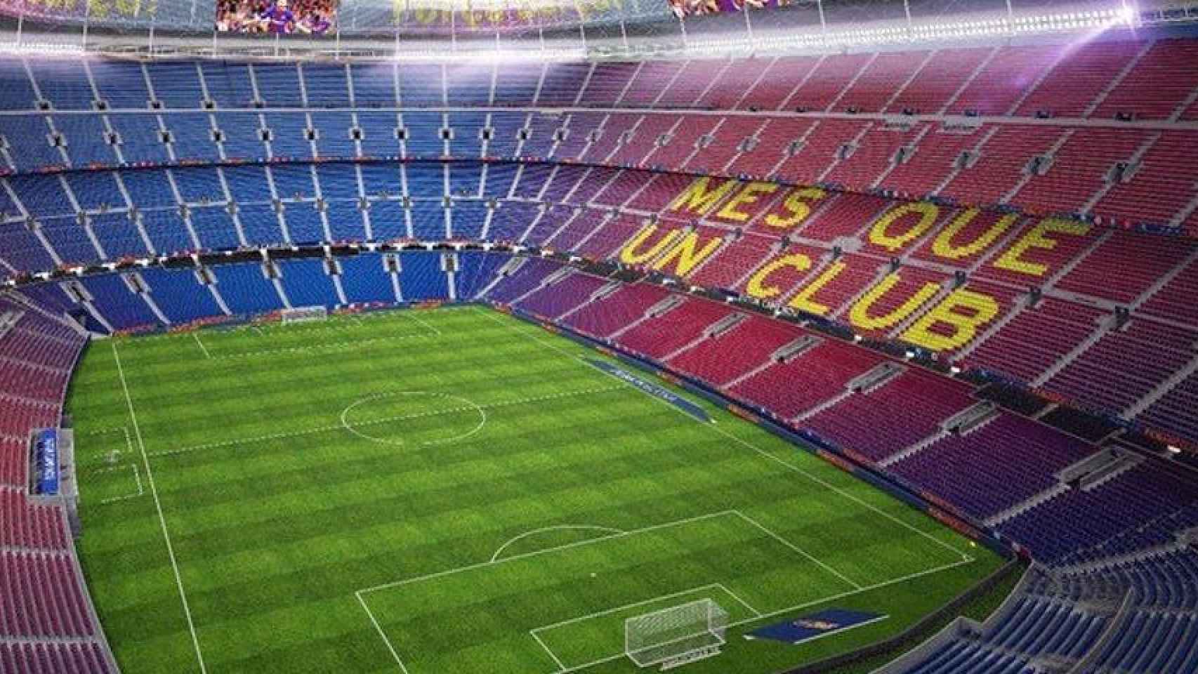 Vista panorámica del Camp Nou