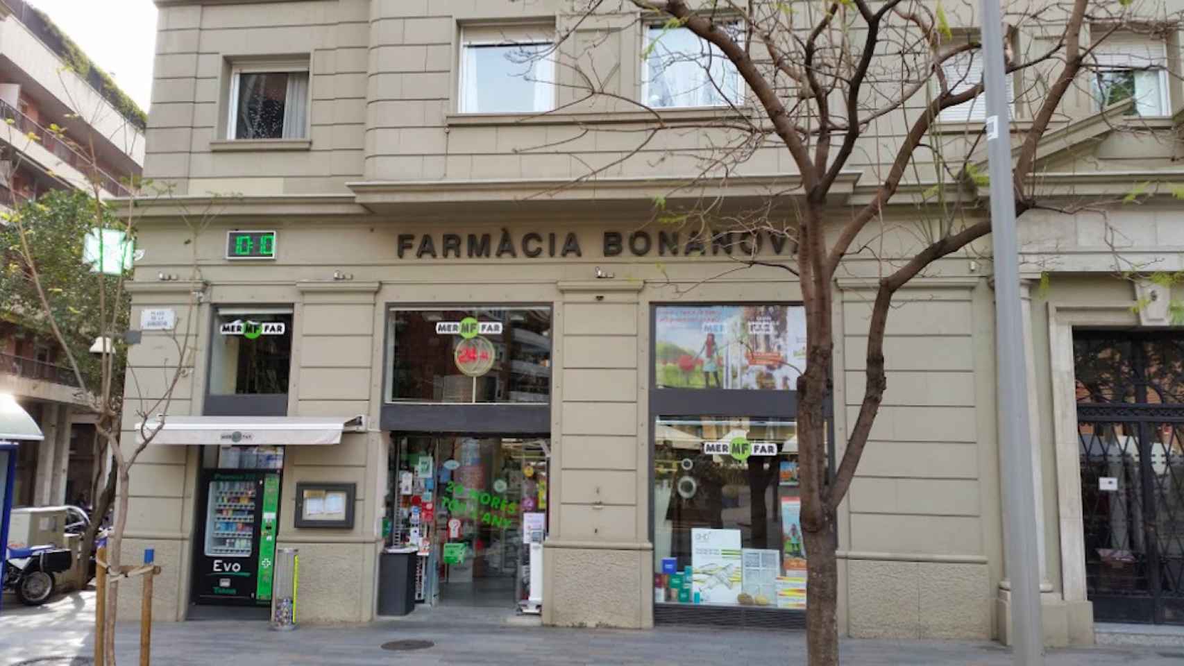 Foto de la Farmacia Bonanova, una de las tres abiertas 24/7 en Sarrià Sant Gervasi / GOOGLE MAPS