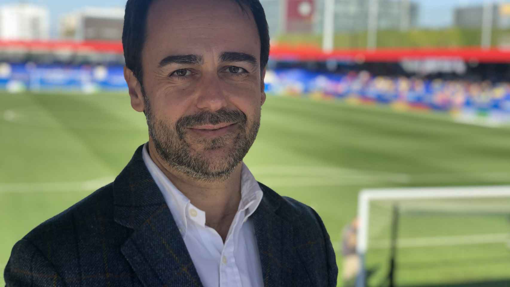 Óscar Ramírez, en el Estadi Johan Cruyff, en la Ciutat Esportiva Joan Gamper del FCBarcelona / CEDIDA