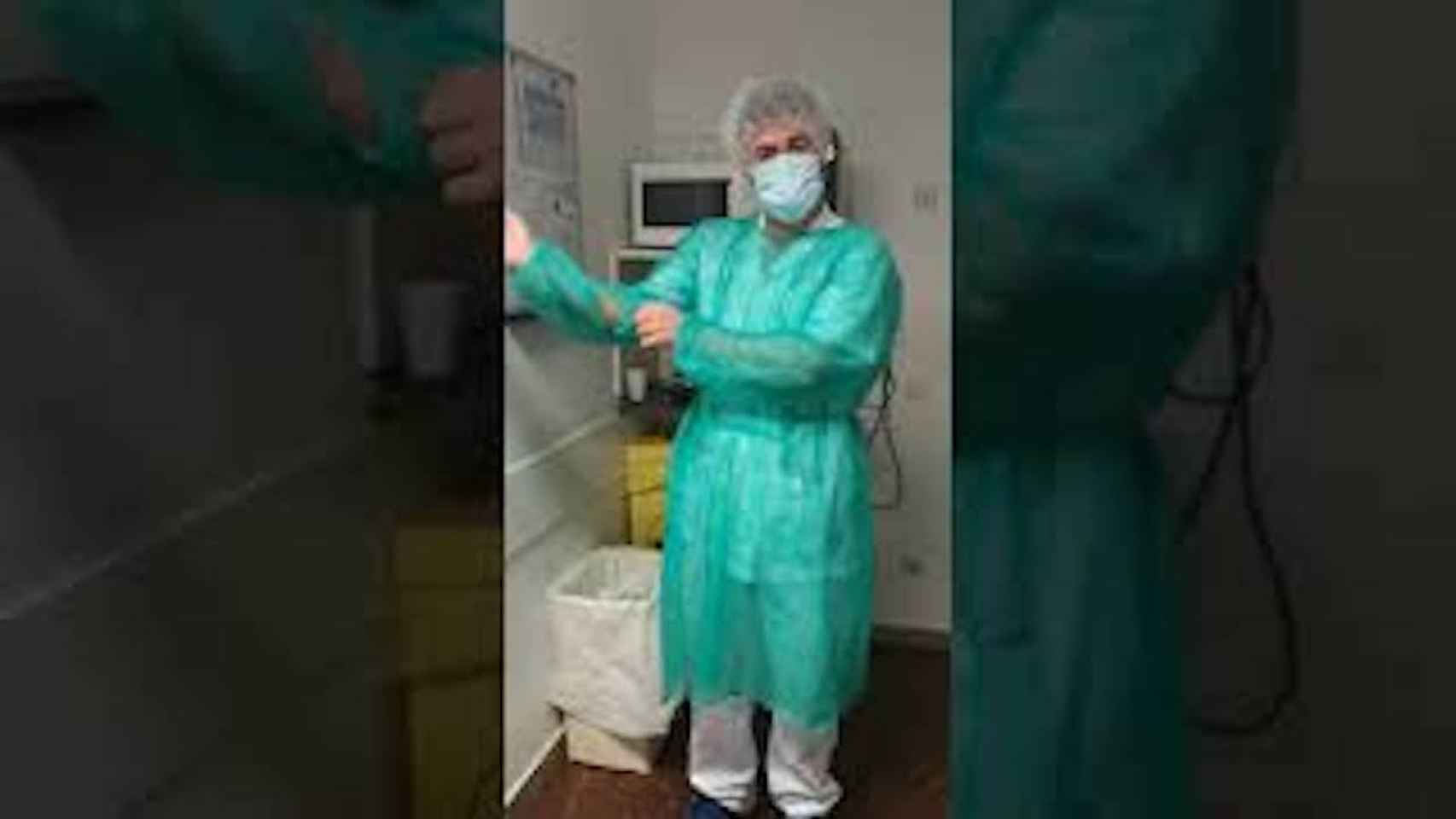 Captura de pantalla del vídeo del médico del Hospital Clínic que lamenta sus condiciones de trabajo