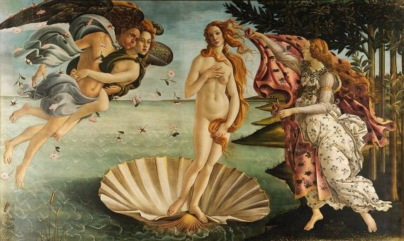 El nacimiento de Venus, de Botticelli. Una de las obras que se puede ver en la guía virtual de la galería Uffizi / UFFIZI