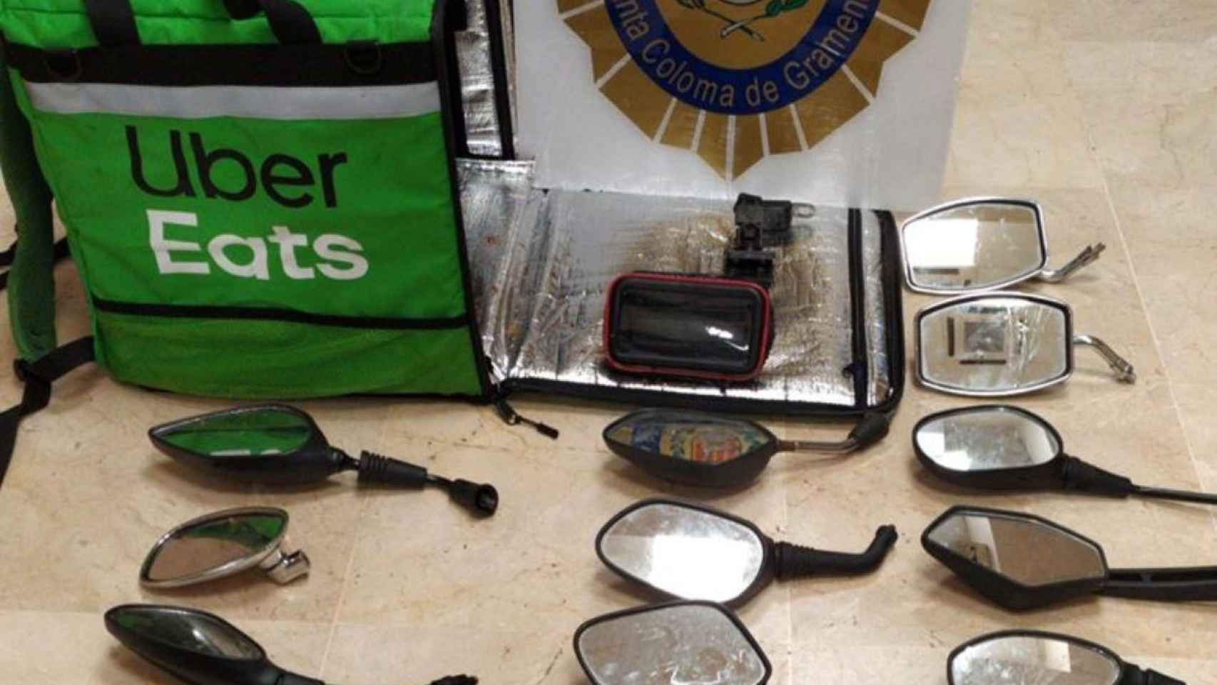 Retrovisores robados en Santa Coloma / POLICÍA LOCAL DE SANTA COLOMA DE GRAMENET