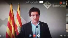 El teniente de alcalde de Sant Cugat del Vallès, Pere Soler, en rueda de prensa / AJ SANT CUGAT