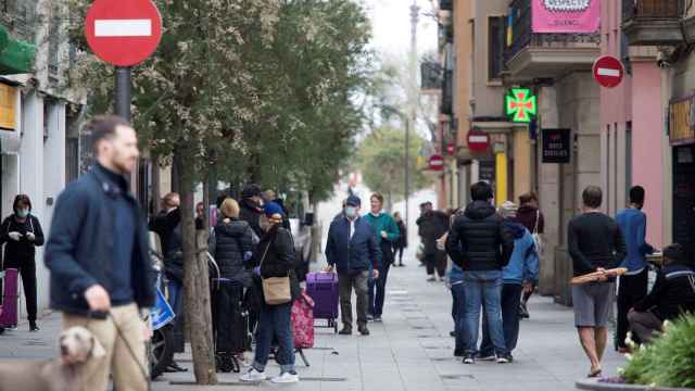 Aspecto del barrio de la Barceloneta este fin de semana / EFE - MARTA PÉREZ