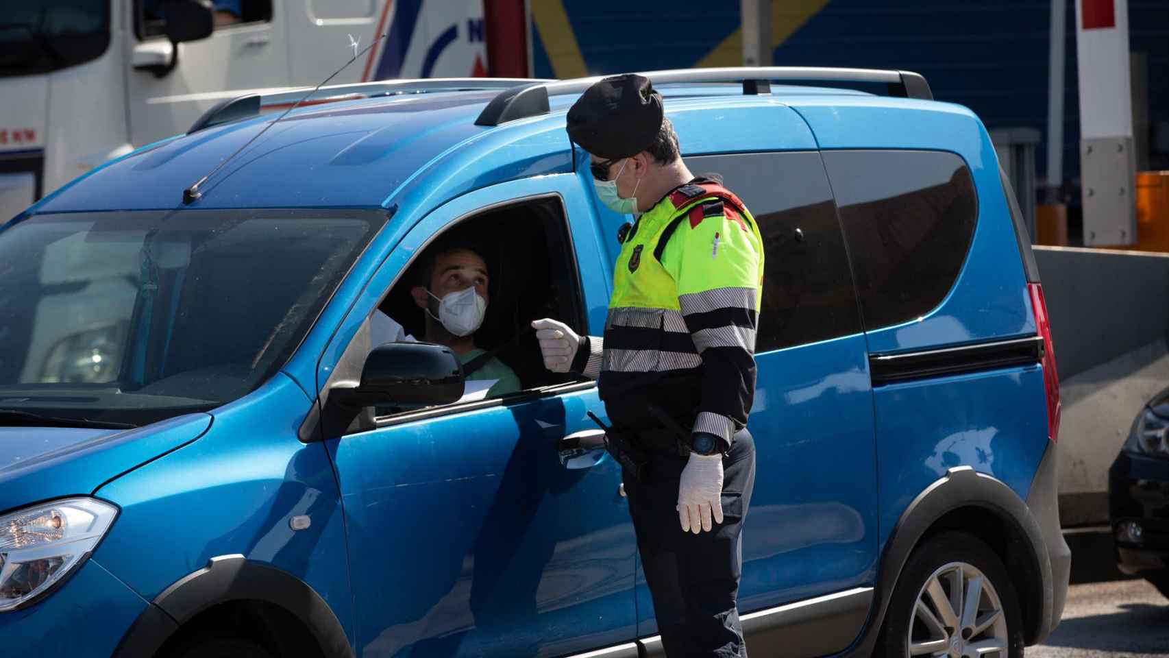 Control de tráfico de los Mossos d'Esquadra durante el aislamiento / EUROPA PRESS