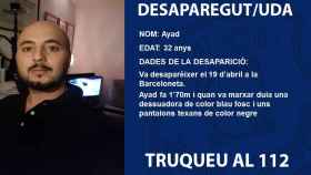Ayad, el hombre desaparecido en la Barceloneta / MOSSOS D'ESQUADRA