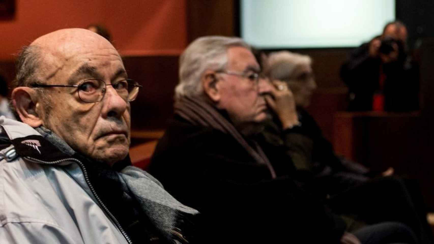 Fèlix Millet (en primer término) y Jordi Montull durante el juicio por el 'cas Palau' / EFE - QUIQUE GARCÍA