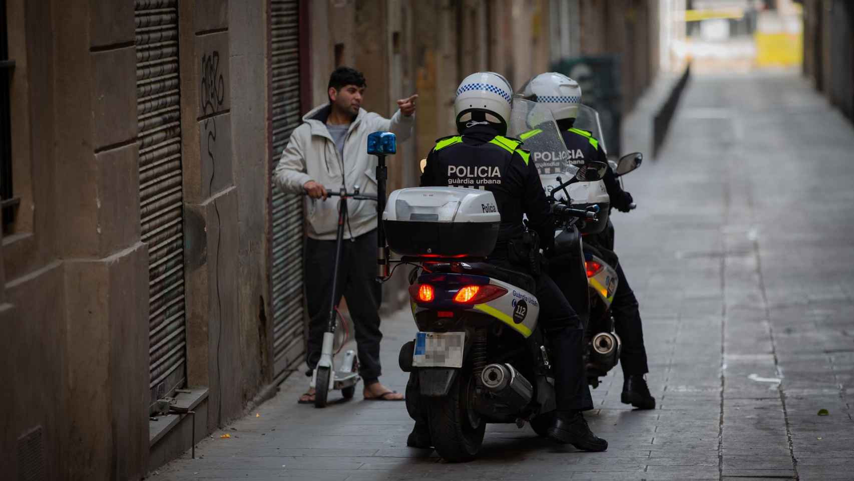 Agentes de la Guardia Urbana en Barcelona