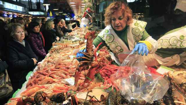 El Mercado de la Boqueria, en una imagen previa al estado de alarma / EFE