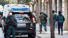 Imagen de archivo de un operativo antiterrorista de la Guardia Civil en Barcelona / EFE