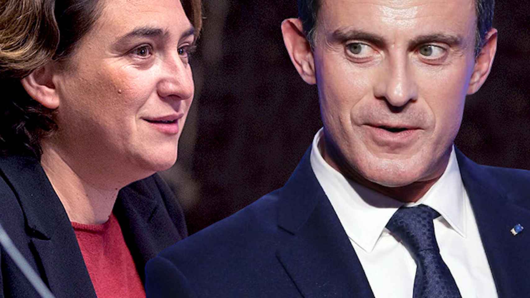 Ada Colau y Manuel Valls / CG