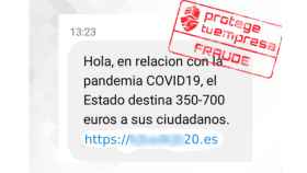 Ayudas de hasta 700 euros por el coronavirus: la estafa que circula por SMS / GUARDIA CIVIL
