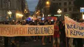 Manifestación en Via Laietana de Barcelona / ARCHIVO
