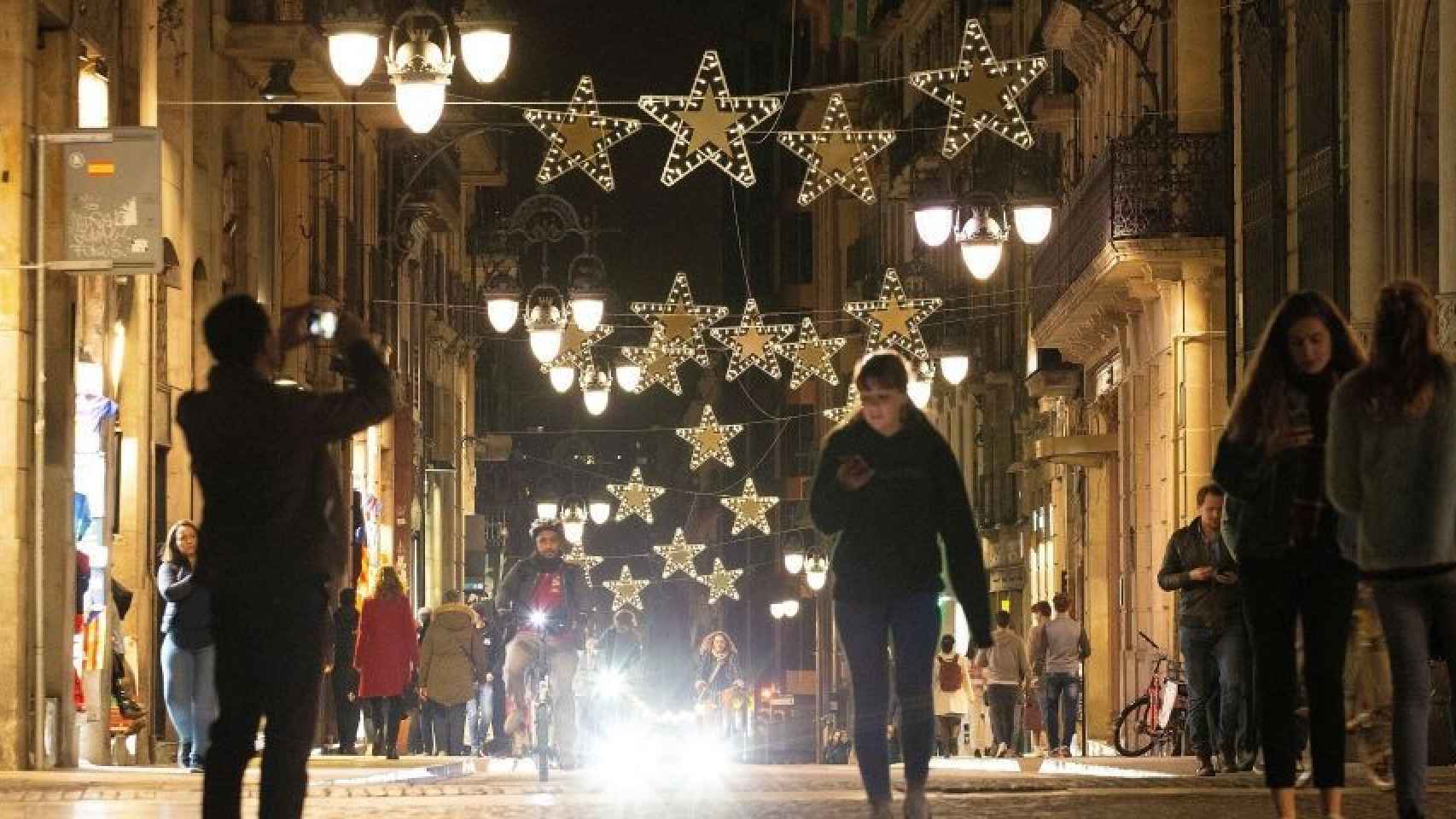 Luces de Navidad, en Barcelona / EFE