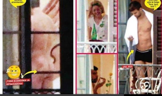 Gerard Piqué completamente desnudo y Shakira riendo en la habitación de un hotel / CUORE