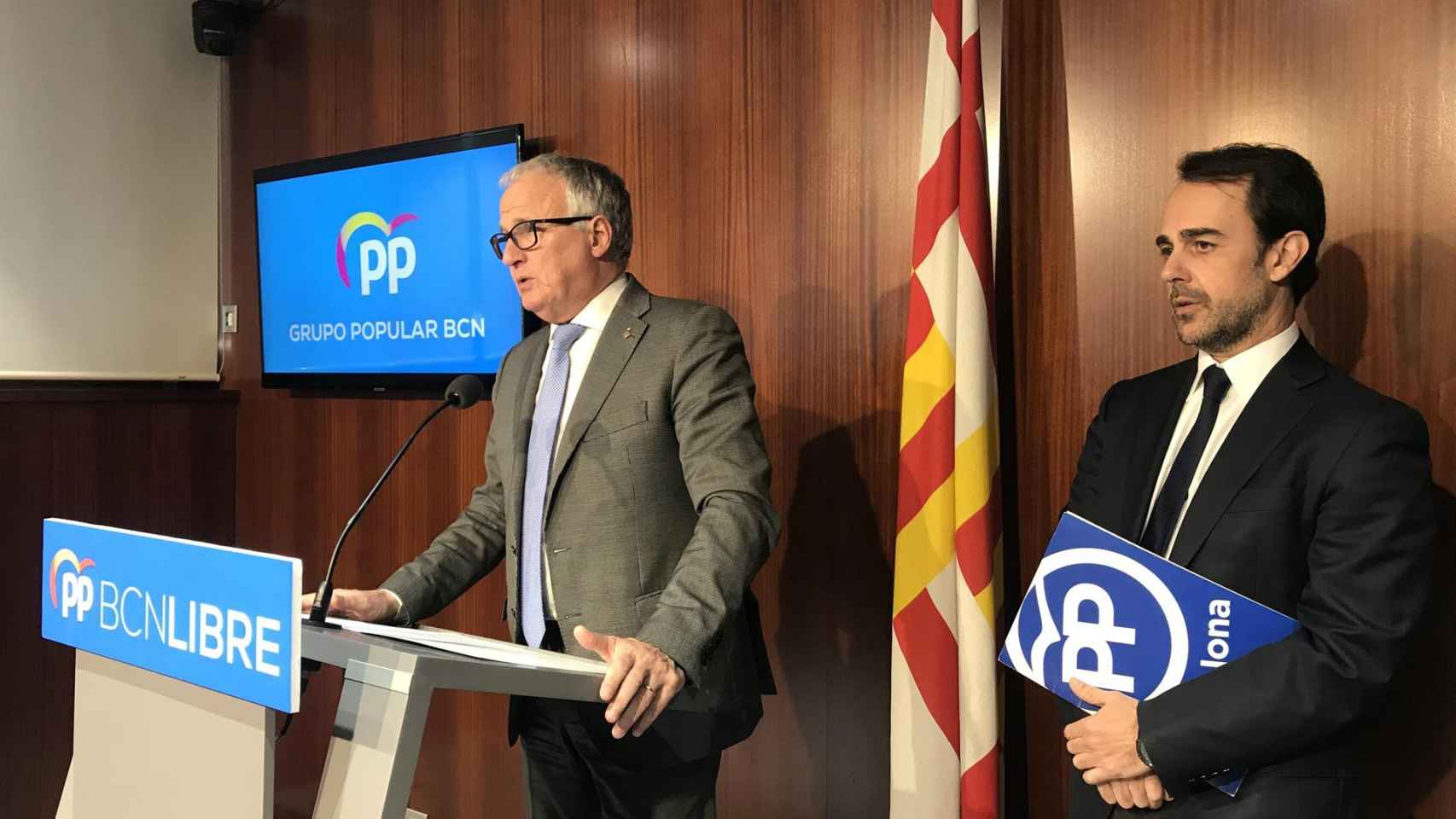 Josep Bou y Óscar Ramírez, representantes del Partido Popular en Barcelona / EUROPA PRESS