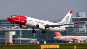 Un avión de Norwegian en una imagen de archivo