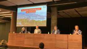 Xavier Marcé, Jaume Collboni, Eduard Torres y Marián Muro en la presentación del plan de rescate del turismo de Barcelona / METRÓPOLI ABIERTA