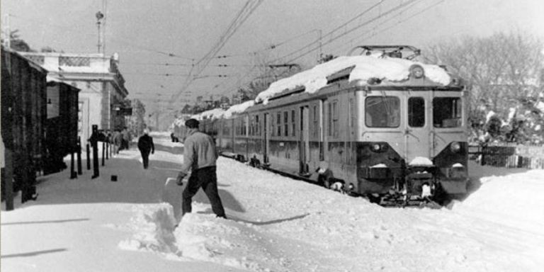 Estación de Sant Feliu el 25 de diciembre de 1962 / SALVEM L'ESTACIÓ DEL TREN DE SANT FELIU