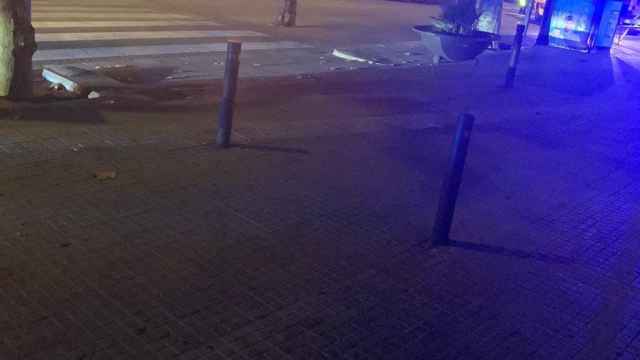 Un policía en el lugar de los hechos el pasado viernes / FACEBOOK