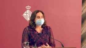 Ada Colau, alcaldesa de Barcelona, durante la presentación del 'Pacto por Barcelona' / AYUNTAMIENTO DE BARCELONA